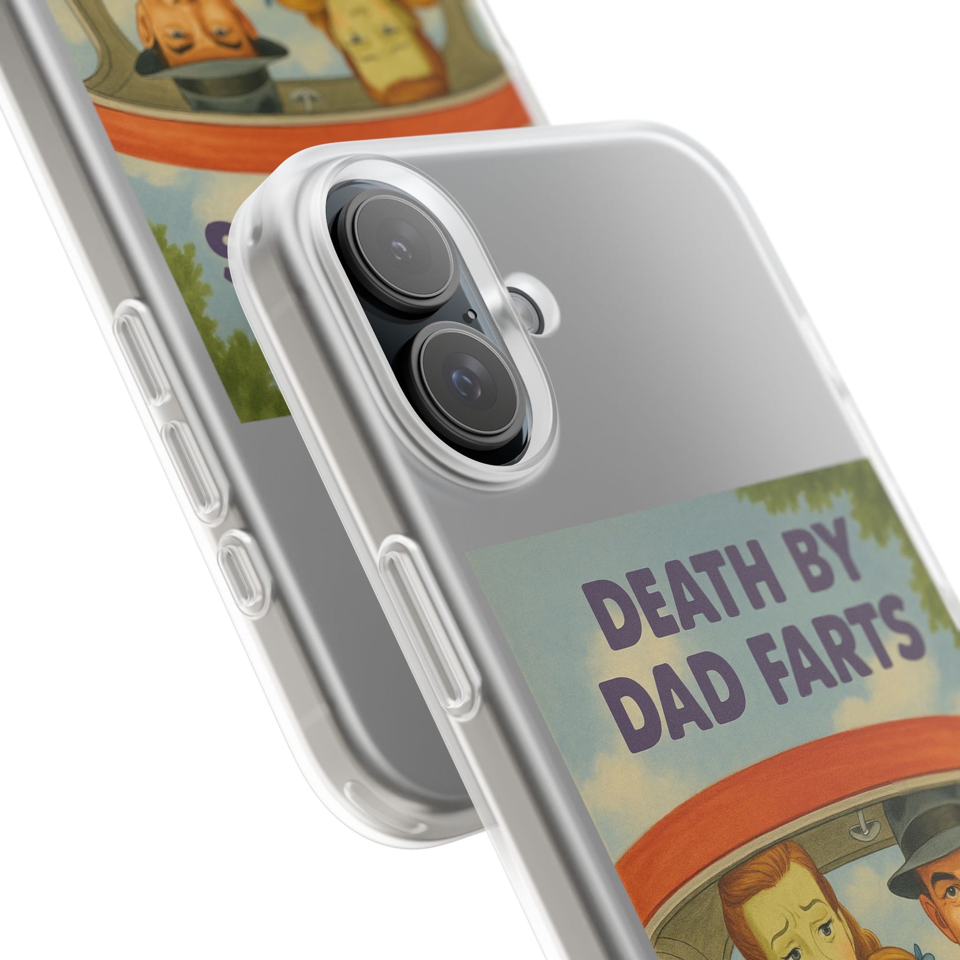Death by Dad Farts – Satirische Retro-Handyhülle im 50s-Familienauto-Stil-Phone Case-True Insights