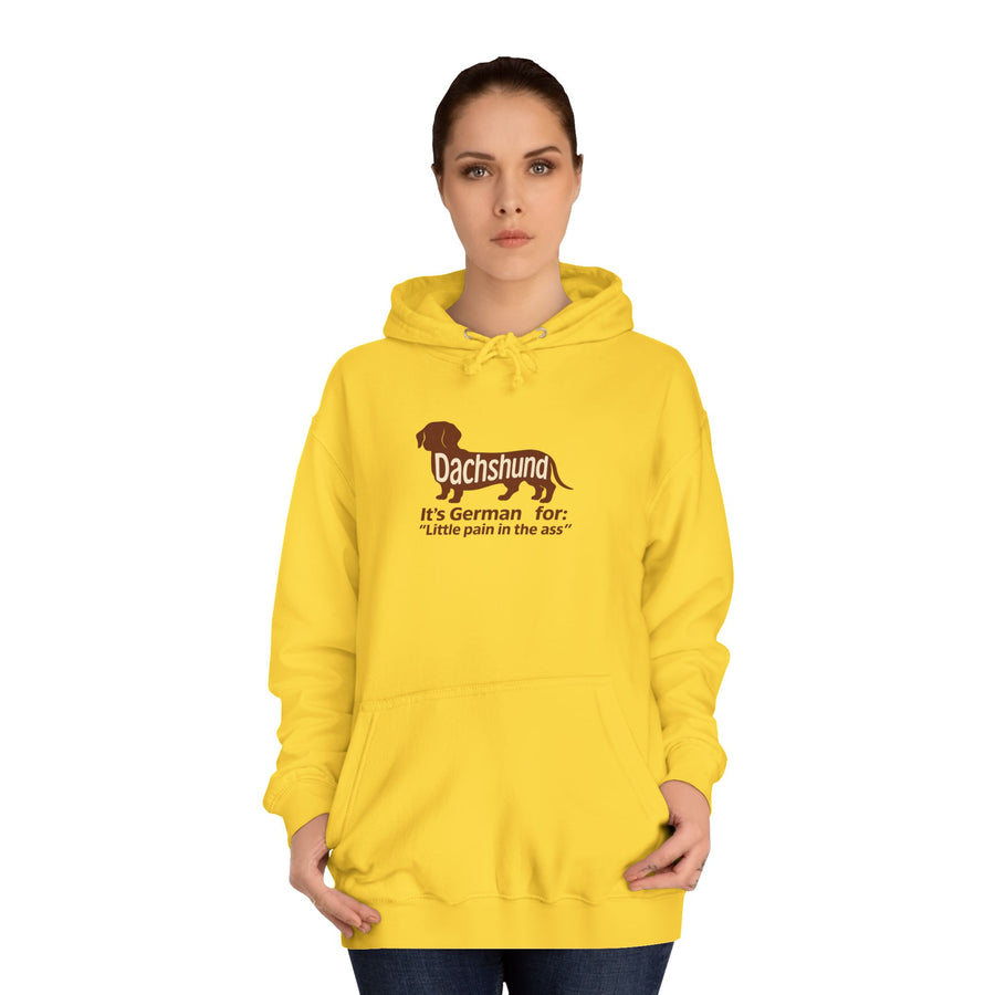 Dachshund – Little Pain in the Ass Hoodie – Lustiges Dackel-Motiv mit Spruch