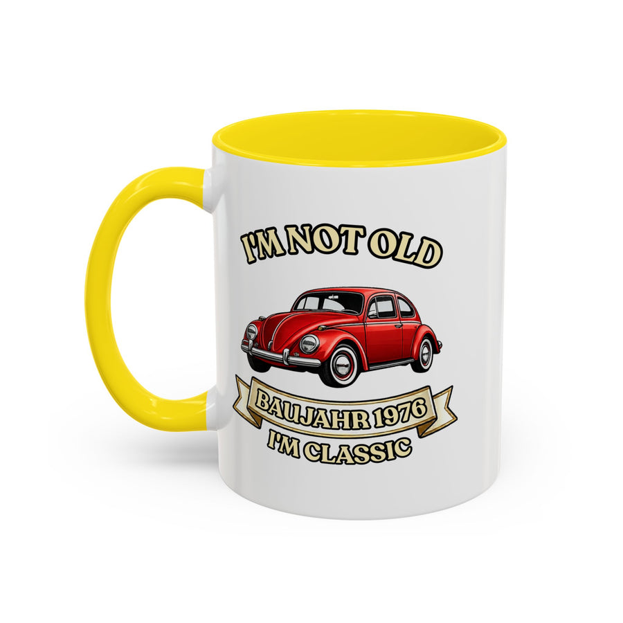 Born in 1976 Mug – 50th Birthday Gift | VW Beetle