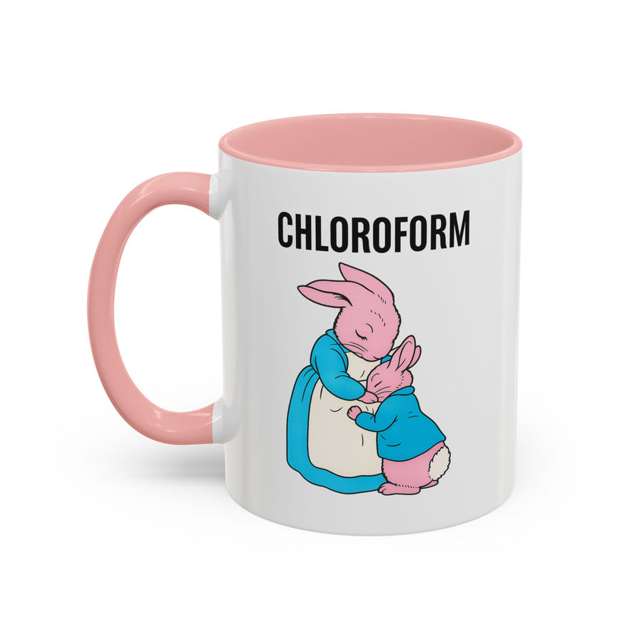 CHLOROFORM Mug Lapins - Mug humour noir, cadeau drôle pour fans de sarcasme