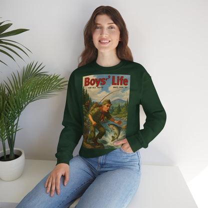 Vintage Motiv – Vintage „Boys’ Life“ Sweatshirt – Retro Pfadfinder-Motiv von 1950 | True Insights Design mit Humor