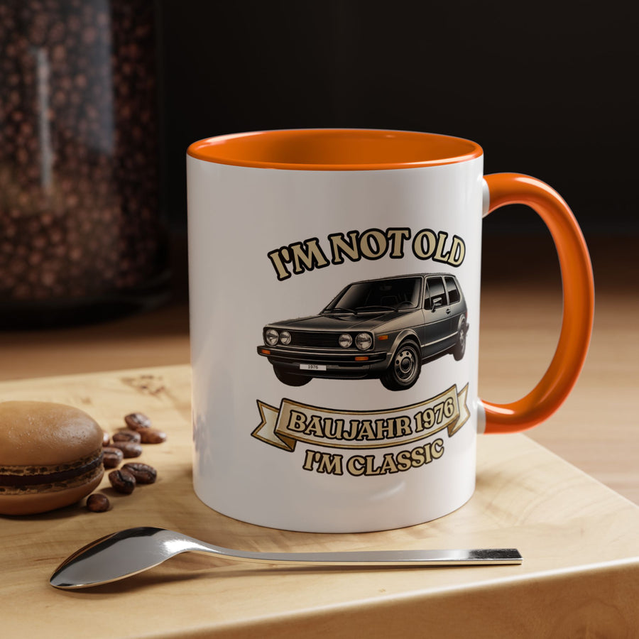 Born in 1976 Mug – 50th Birthday Gift | Classic Car