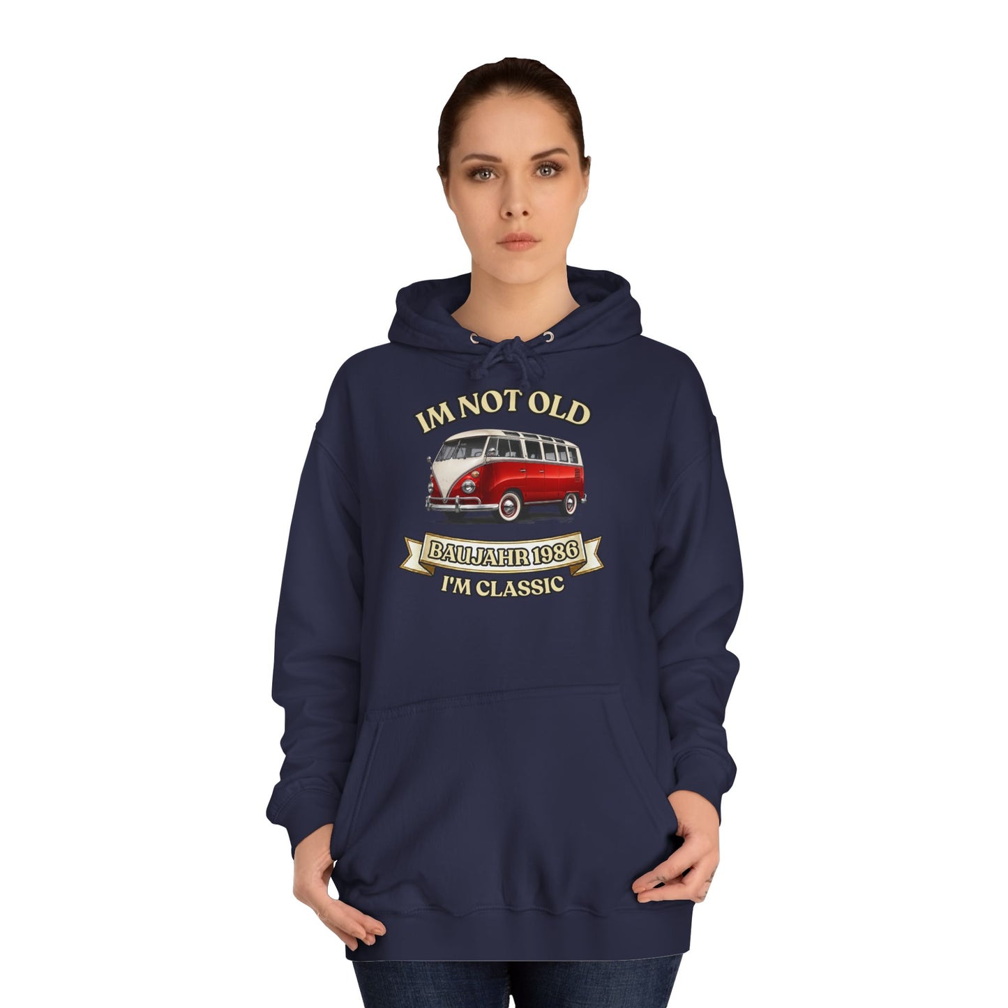 Hoodie Baujahr 1986 - I'm Not Old I'm Classic - Vintage Bus zum 40. Geburtstag für Frauen & Männer