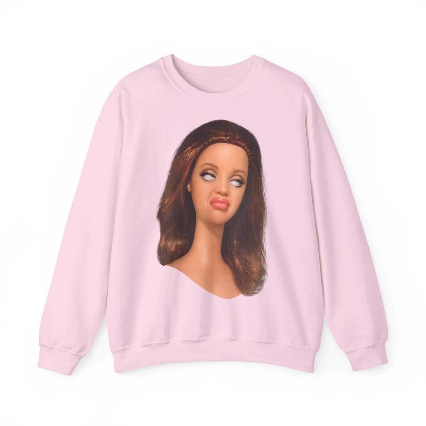 Lustiges Puppen-Gesicht T-Shirt | Genervter Blick Meme Shirt | Ironisches Statement Geschenk für Frauen