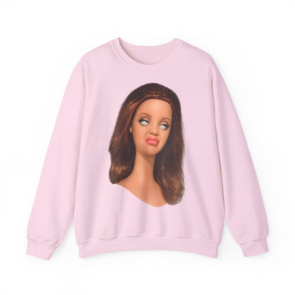 Lustiges Puppen-Gesicht T-Shirt | Genervter Blick Meme Shirt | Ironisches Statement Geschenk für Frauen
