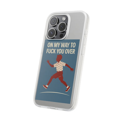 Sarkastische Handyhülle – „On my way to f*ck you over“ | Retro-Rennkind mit Punch-Phone Case-True Insights