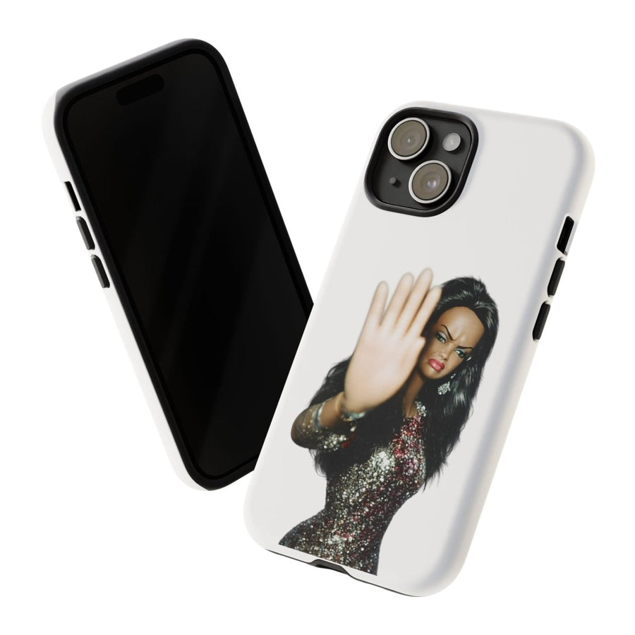 Coque de téléphone humoristique Talk to the Hand Doll – Coque effrontée pour iPhone & Samsung