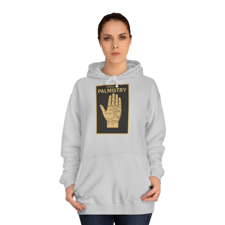 True Insights Popular Palmistry Hoodie – Vintage-Handlinien-Motiv