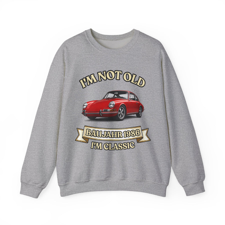 Geschenk zum 40. Geburtstag – Sweatshirt Jahrgang 1986 Porsche 911