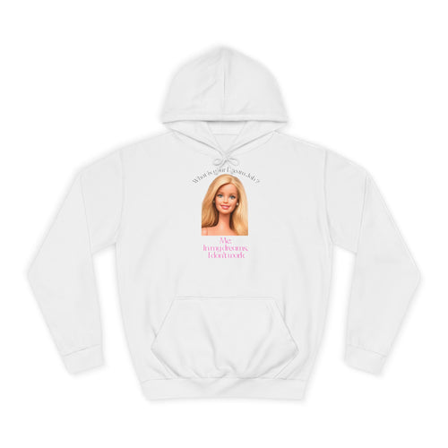 Lustiges Hoodie 'In my dreams I don't work' – Witziger Spruch Traumjob Kapuzenpullover für Faulenzer & Antiarbeit-Fans
