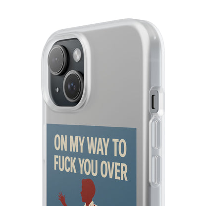 Sarkastische Handyhülle – „On my way to f*ck you over“ | Retro-Rennkind mit Punch-Phone Case-True Insights