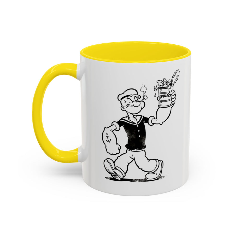 Popeye Spinat Dose Tasse – Comic Kult Kaffeebecher für Fans von Retro-Cartoons & starkem Kaffeegenuss