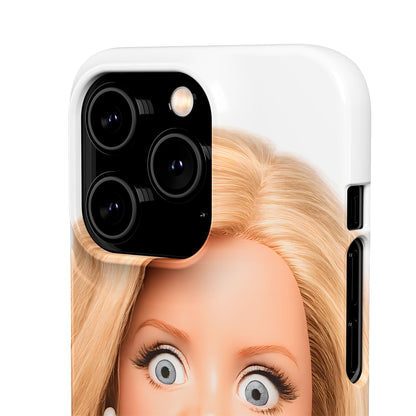 Lustige Handyhülle mit schockiertem Puppen-Gesicht – Meme Handy Case für Humor-Fans & witzige Geschenkidee