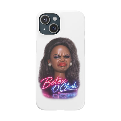 Botox O'Clock Handyhülle – Lustige Neon Diva Schutzhülle für Beauty-Fans, ideales Geschenk