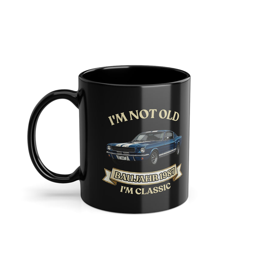 True Insights Geschenk zum 40. Geburtstag – Tasse Jahrgang 1987 Muscle Car | I'm Not Old I'm Classic