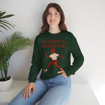 Sweatshirt – I Come to F*** You Over Sweatshirt – Provokantes Statement mit Humor | True Insights Design mit Humor