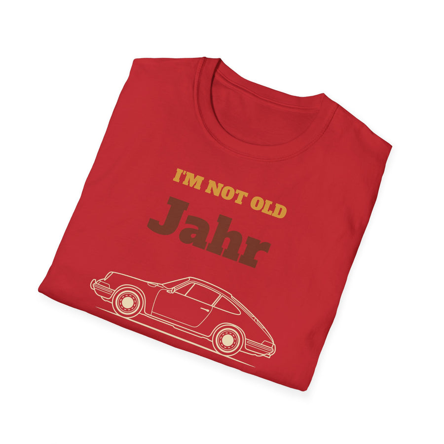 T-Shirt — “I’m Not Old, I’m Classic” Personalized Year Retro Car Tee