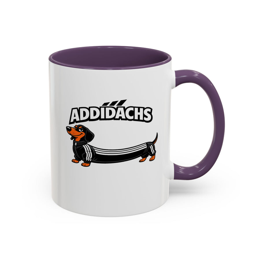Mug Teckel Rigolo 'ADDIDACHS' - Tasse Chien Sportif pour Amoureux des Teckels