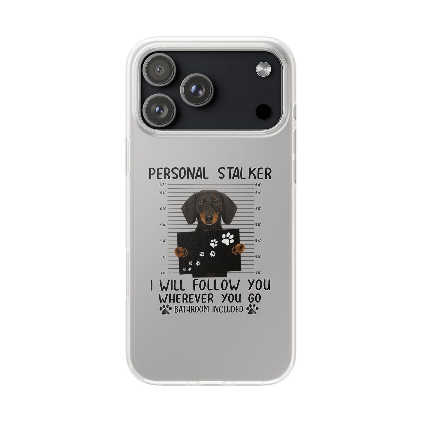 Dachshund Phone Case - Personal Stalker Design, Dog Lover Gift, Funny Pet Accessory, Cute Dog Case, Animal Lover Phone Cover