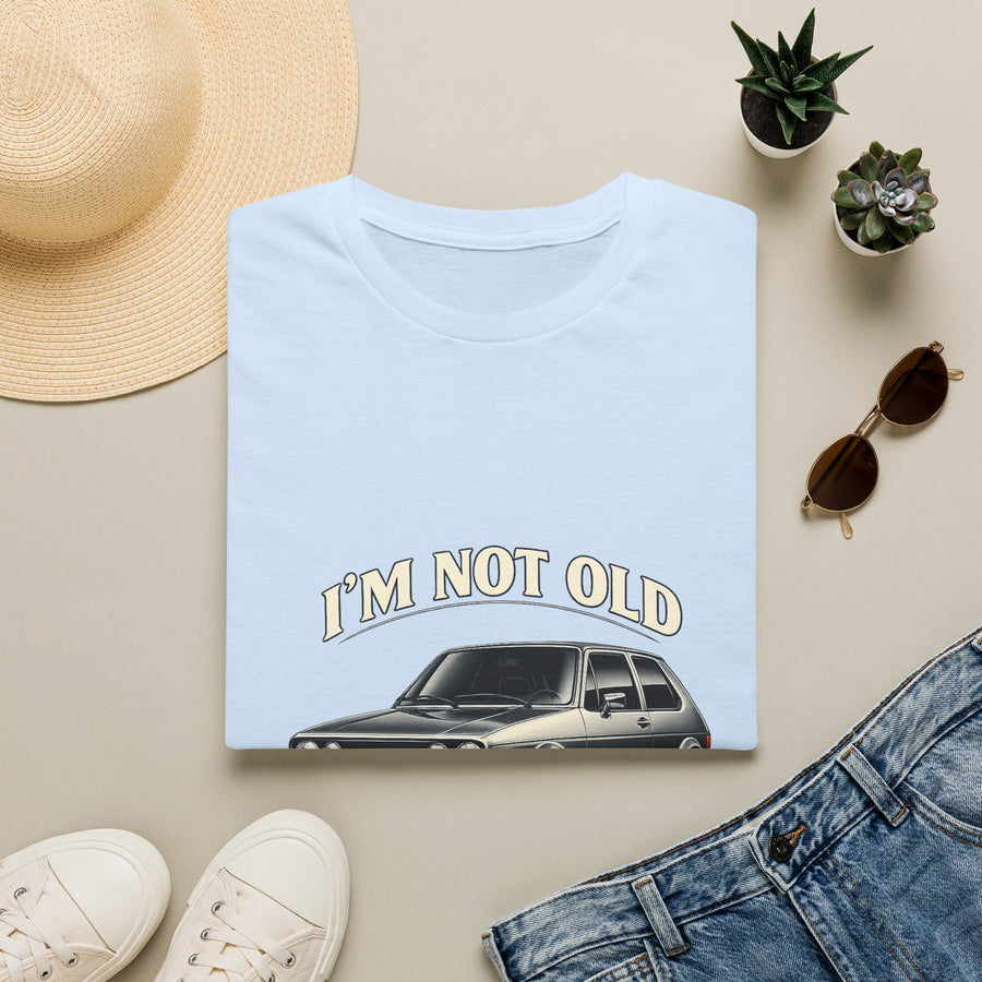 T-shirt VW Golf 1 Oldtimer "I'm Not Old I'm Classic" - T-shirt rétro auto humoristique & cadeau