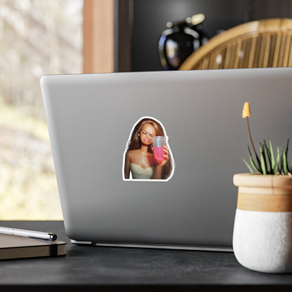 Lustiges Meme Mauspad - Angewiderte Puppe mit rosa Drink | Sarkastisches Deko-Mousepad für Büro, Home-Office & Gaming