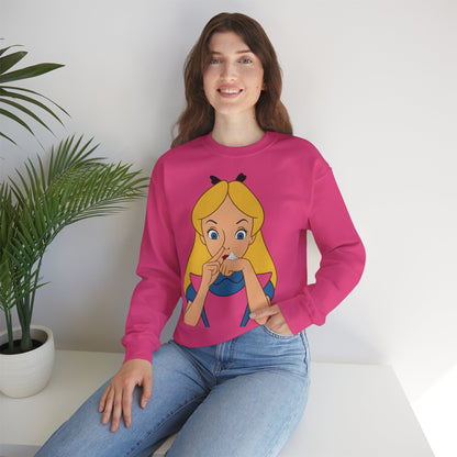 Sweatshirt – Satire Sweatshirt – "Alice im Rausch" Pop-Art Design | True Insights Design mit Humor