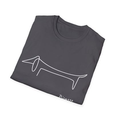 Picasso Dackel T-Shirt – Das edle Geschenk für Dackel-Besitzer