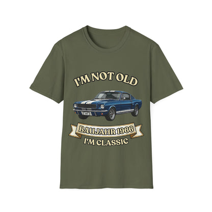 Jahrgang 1966 T-Shirt Oldtimer I'm Not Old I'm Classic  Geschenk zum 60. Geburtstag Mann Retro Kultauto Klassiker Vintage Auto True Insights