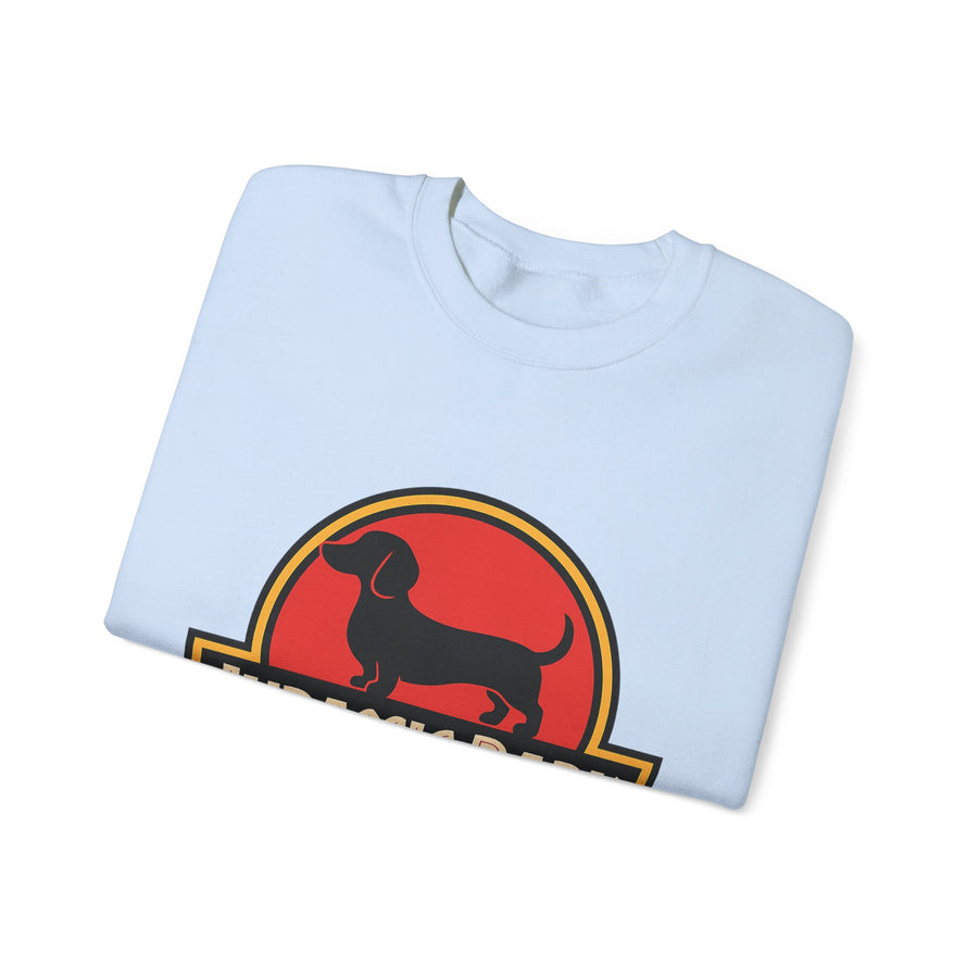 Sweatshirt Jurassic Bark Parodie Teckel – Sweat humoristique pour amateurs de teckels & cinéphiles