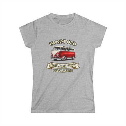 Damen Shirt Baujahr 1986 - I'm Not Old I'm Classic - Vintage Bus 40. Geburtstag Geschenk