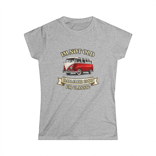 Damen Shirt Baujahr 1986 - I'm Not Old I'm Classic - Vintage Bus 40. Geburtstag Geschenk
