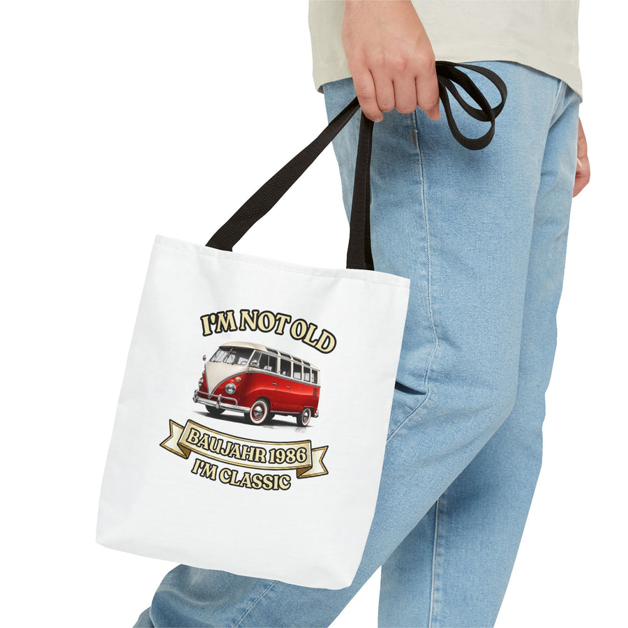 Jahrgang 1986 Tote Bag – Geschenk zum 40. Geburtstag | VW Bulli