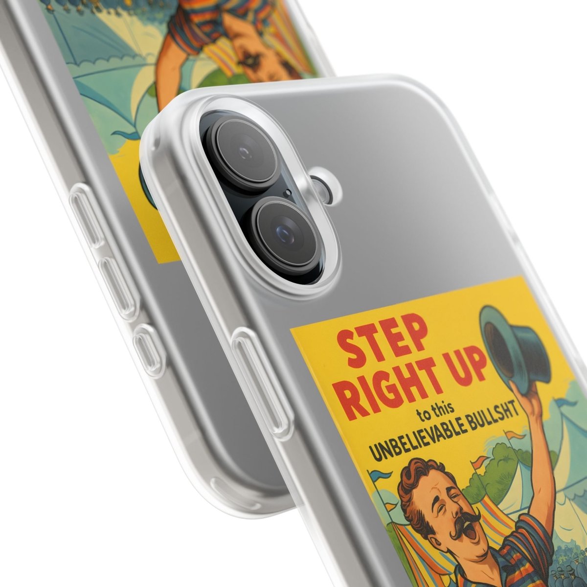 Step Right Up – Satirische Vintage-Handyhülle mit Jahrmarkt-Motiv & ironischem Statement-Phone Case-True Insights