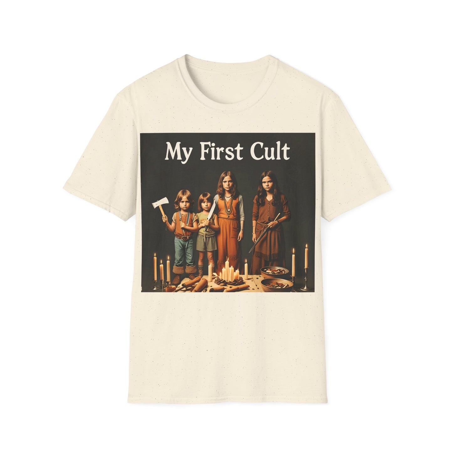 Cult Statement Tee - My First Cult T-Shirt – Freches Satire-Design für mutige Statements | True Insights