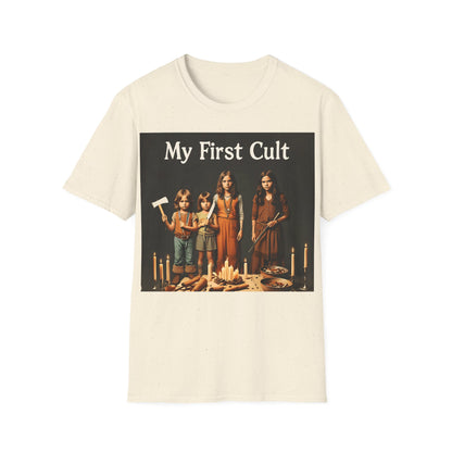 Cult Statement Tee - My First Cult T-Shirt – Freches Satire-Design für mutige Statements | True Insights