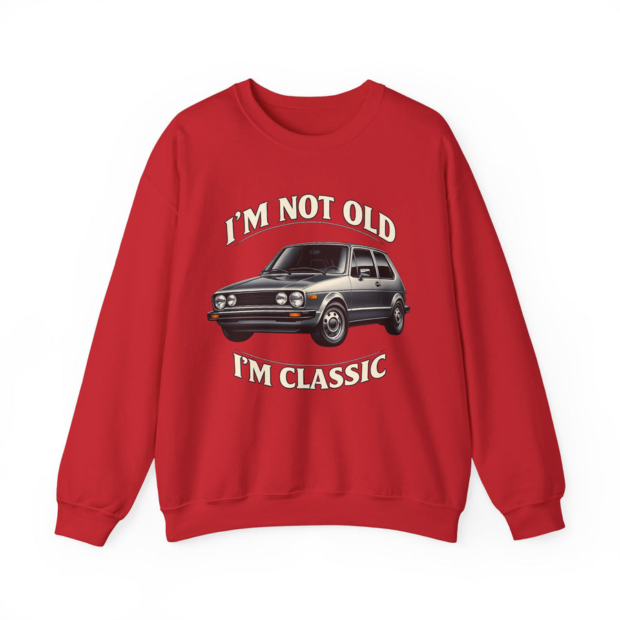 Sweat VW Golf 1 Ancêtre – I'm Not Old I'm Classic – Pull Rétro Auto pour Fans & Anniversaire