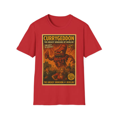 Vintage Motiv – CurryGeddon T-Shirt - Retro Horror Design | True Insights Design mit Humor