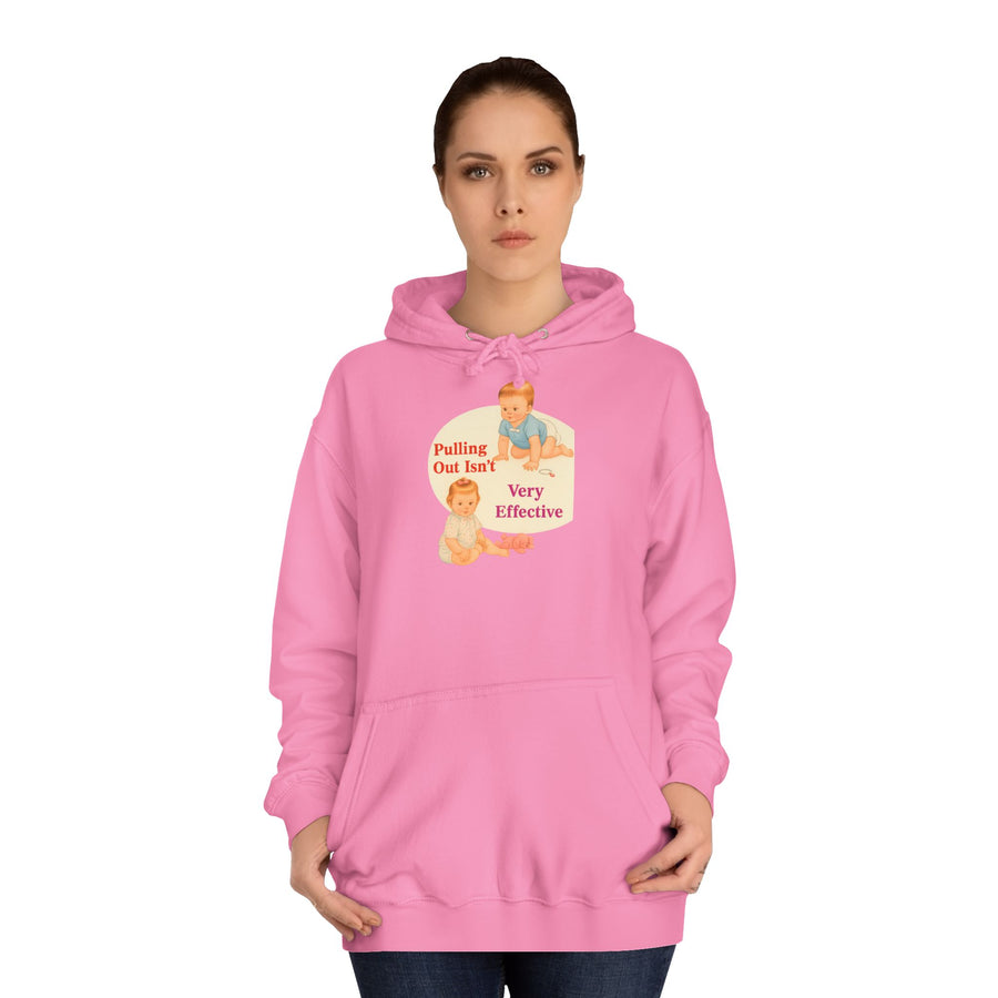 True Insights Pulling Out Isn't Very Effective Hoodie – Sarkastisches Retro-Baby-Motiv