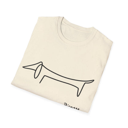 Picasso Dackel T-Shirt – Das edle Geschenk für Dackel-Besitzer