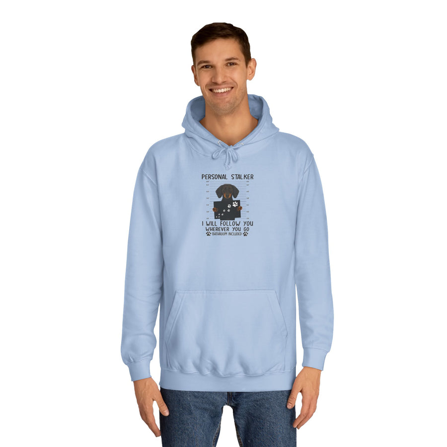 True Insights Dackel Personal Stalker Hoodie – Lustiges Dackel-Motiv – I Will Follow You