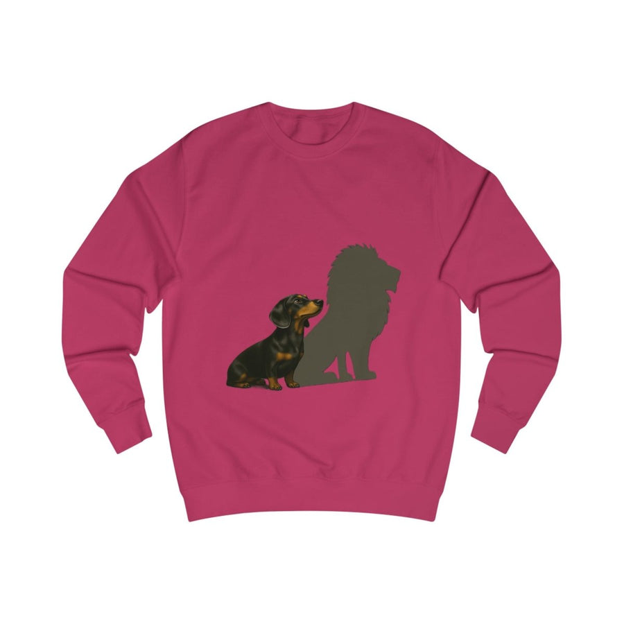 True Insights Sweatshirt Dackel mit Löwenschatten im Lifestyle-Look mit witzigem Print