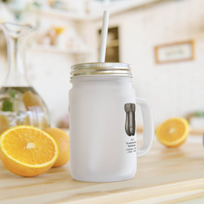 Anatomie Jar Mug – Fig. 87 mit Penis-Motiv | Trinkglas mit Humor - True Insights