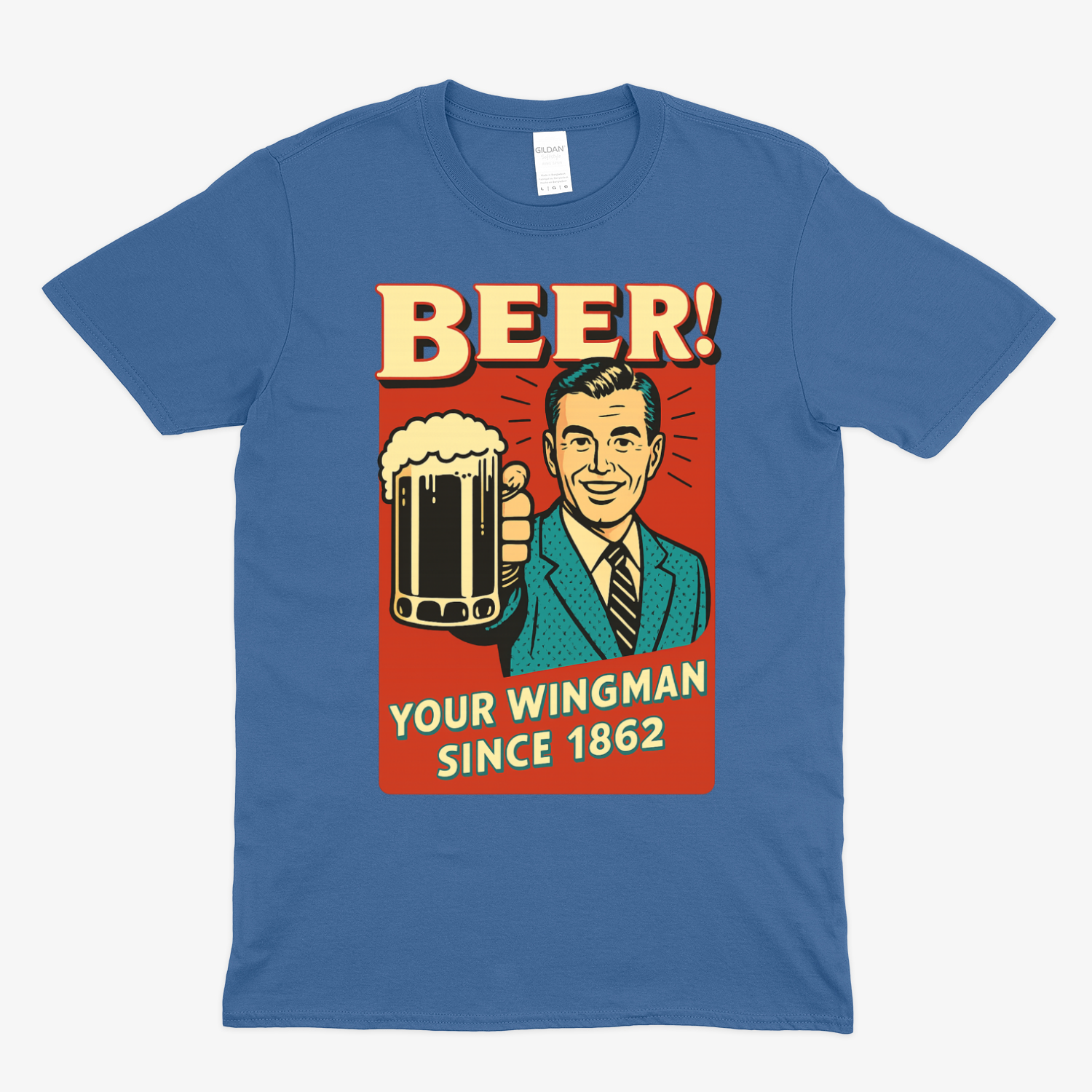 Beer! – Dein Wingman seit 1862 | Retro T-Shirt & Sweatshirt – Freches Satire-Design für mutige Statements | True Insights