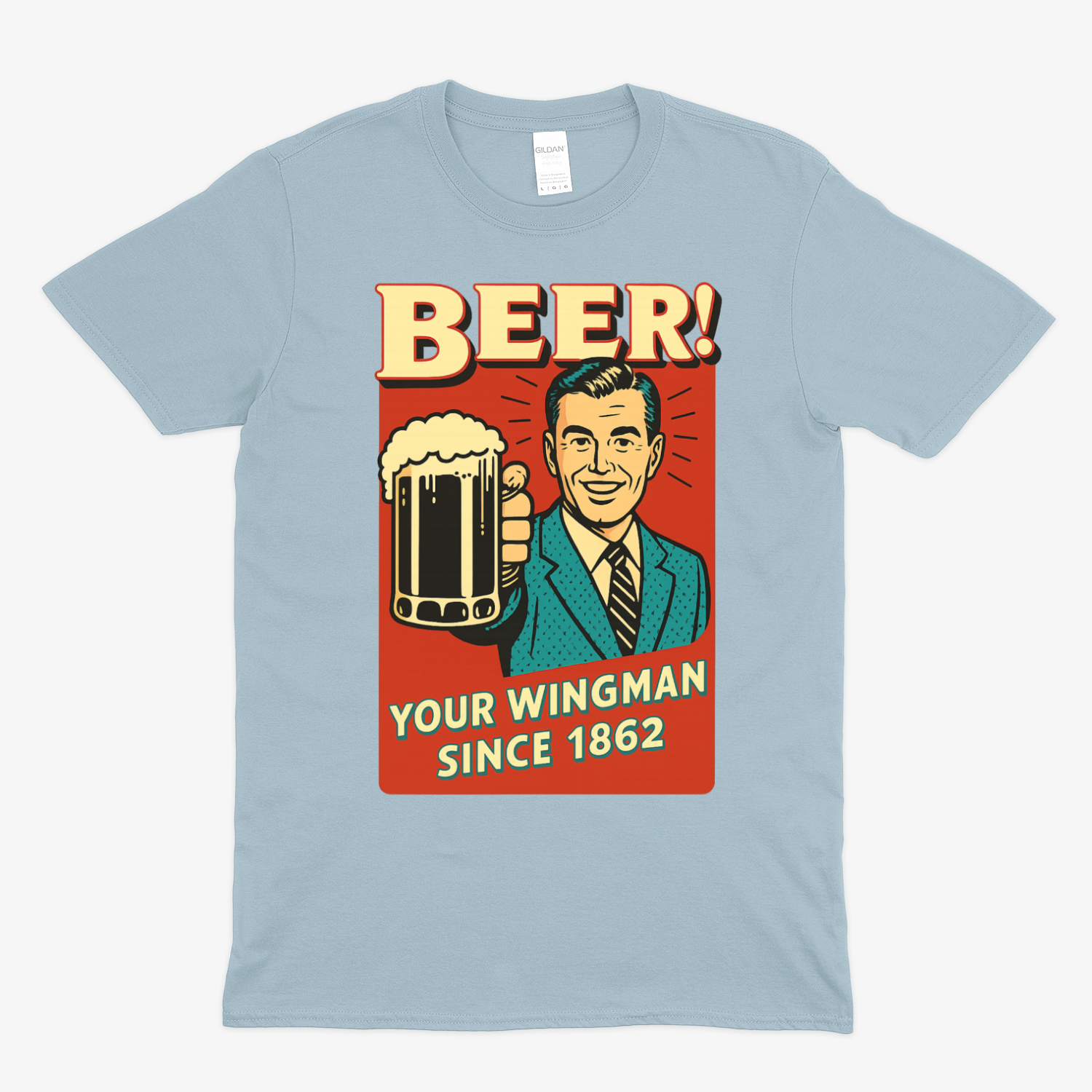 Beer! – Dein Wingman seit 1862 | Retro T-Shirt & Sweatshirt – Freches Satire-Design für mutige Statements | True Insights