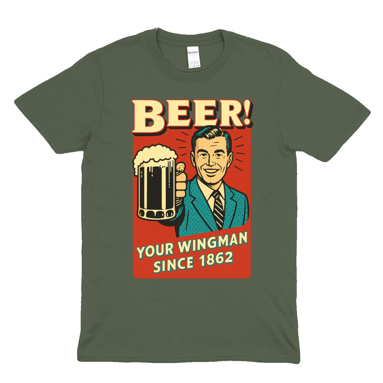 Beer! – Dein Wingman seit 1862 | Retro T-Shirt & Sweatshirt – Freches Satire-Design für mutige Statements | True Insights