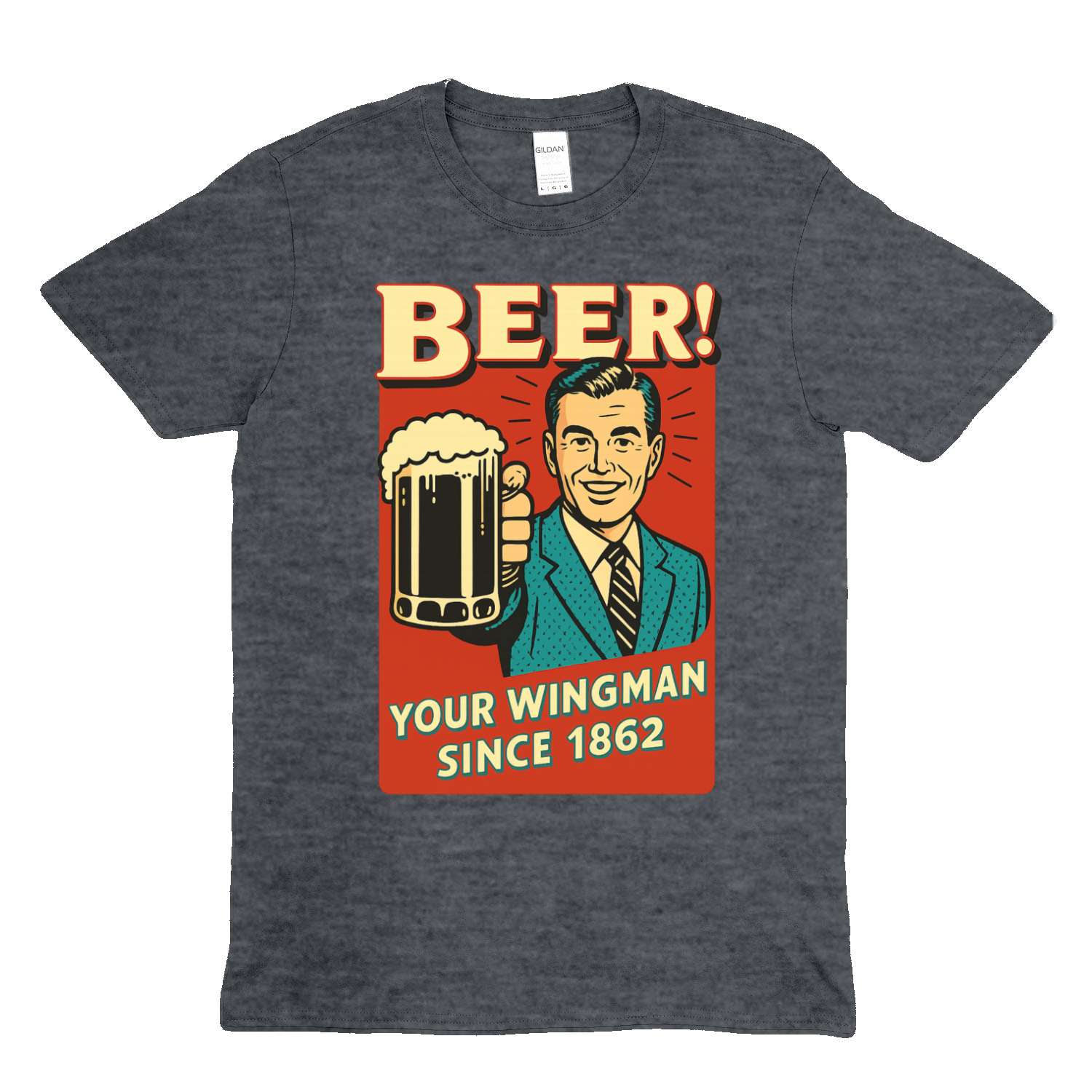 Beer! – Dein Wingman seit 1862 | Retro T-Shirt & Sweatshirt – Freches Satire-Design für mutige Statements | True Insights