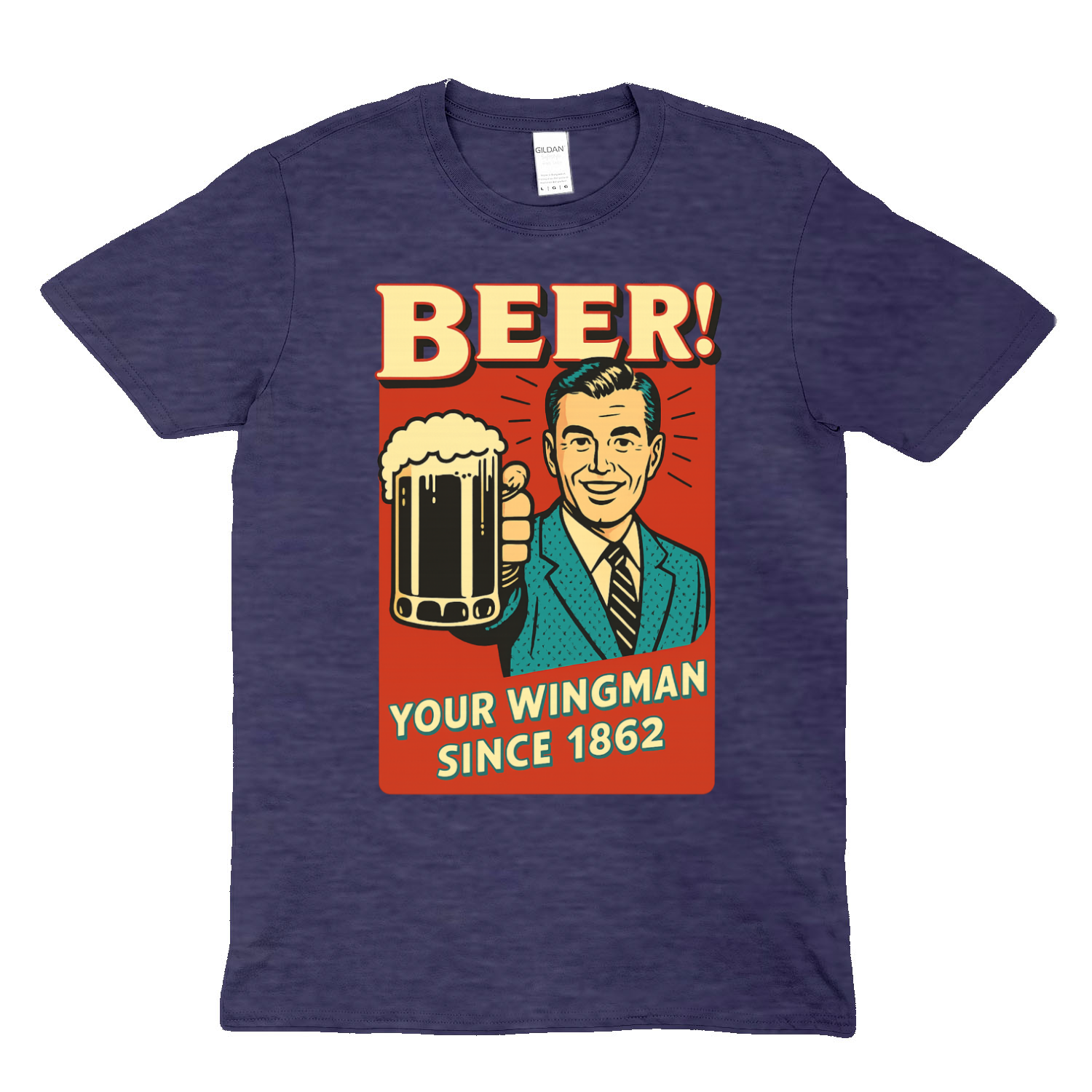 Beer! – Dein Wingman seit 1862 | Retro T-Shirt & Sweatshirt – Freches Satire-Design für mutige Statements | True Insights