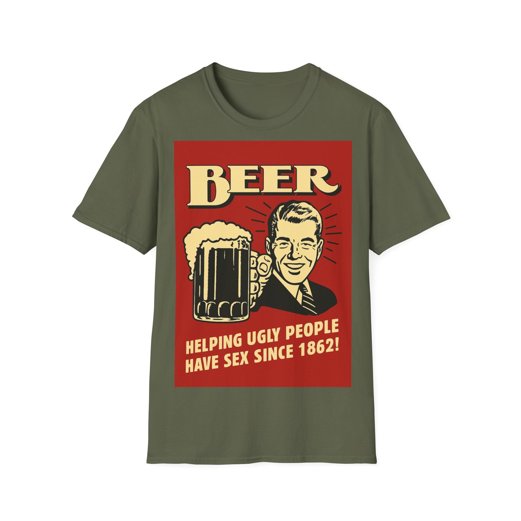 BEER – Helping Ugly People Have Sex Since 1862-T-Shirt-True Insights