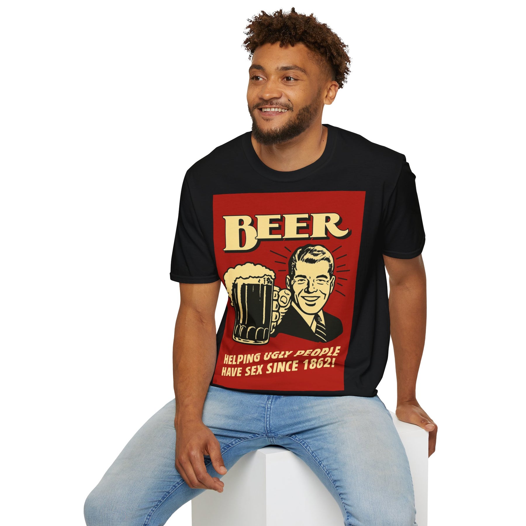 BEER – Helping Ugly People Have Sex Since 1862-T-Shirt-True Insights