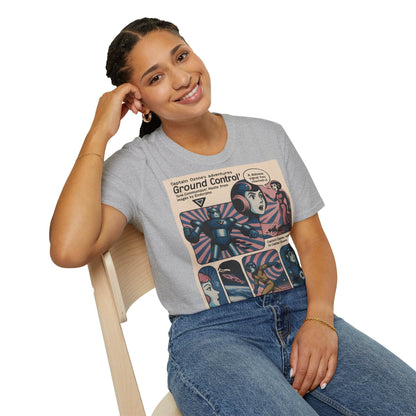 Captain Ozone T-Shirt – Retro Sci-Fi Comic Design | Ground Control Edition – Freches Satire-Design für mutige Statements | True Insights